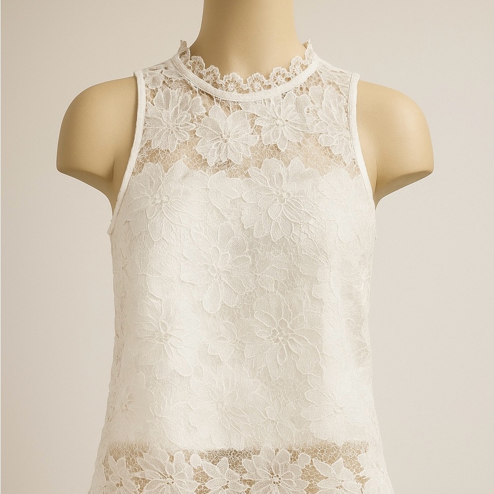 Elegant White Lace Blouse